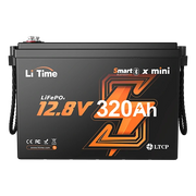 litime 12v 320ah mini lifepo4 lithium bluetooth battery