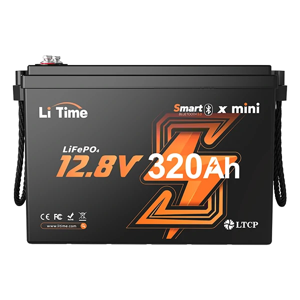 litime 12v 320ah mini lifepo4 lithium bluetooth battery