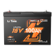 litime 16v 100ah lithium bluetooth group 27 battery for fish finder
