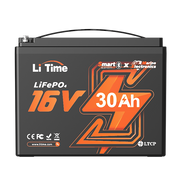 litime 16v 30ah lifepo4 lithium bluetooth fish finder battery