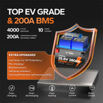 ev grade lifepo4 cells, 200a bms of litime 24v 280ah llithium battery