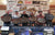 The winners of the Walleye Fall Brawl tournament pose with large, fish-shaped trophies in front of a sponsor wall featuring LiTime