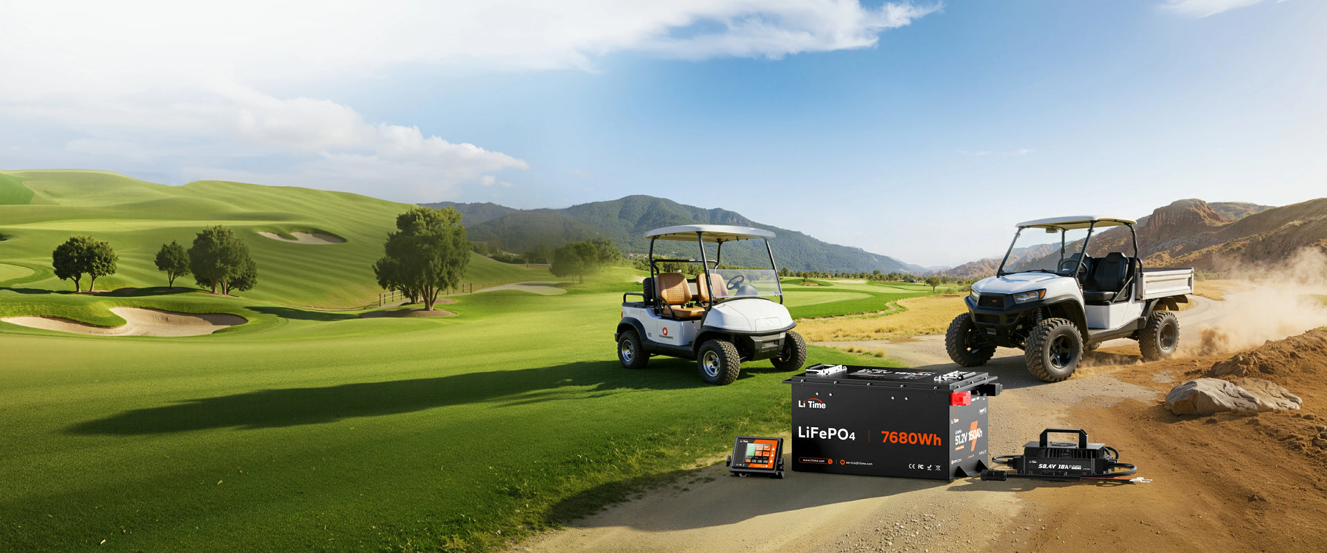 litime lithium battery for Golf carts and UTVs