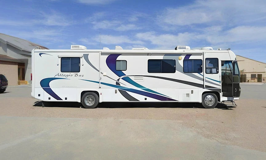 power class-A RV with litime lithium camper battery