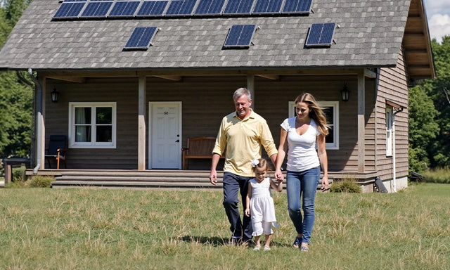 set up solar energy with litime emergency battery backup