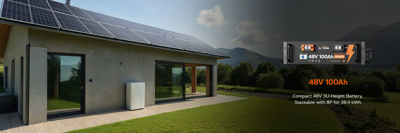 litime solar emergency battery backup system best seller-48v 100ah 3u height lifepo4 battery