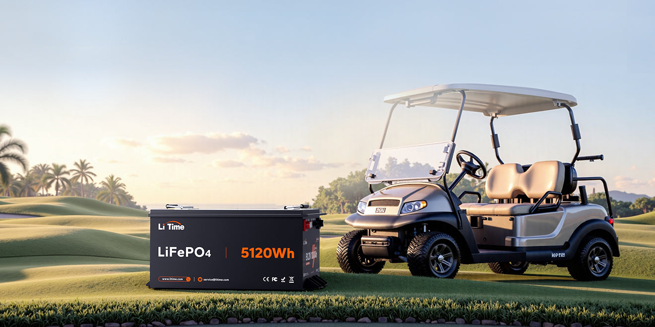 LiTIme 48V 100Ah golf cart battery