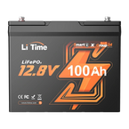 LiTime 12V 100Ah Group 24 Smart Battery