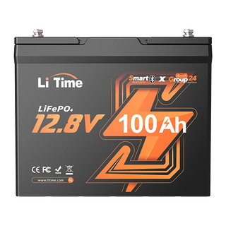 LiTime 12V 100Ah Group 24 Smart Battery