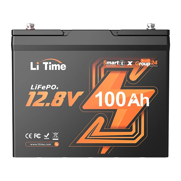 LiTime 12V 100Ah Group 24 Smart Battery