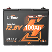 overview of litime 12v 100ah group 24 bluetooth & self-heating lifepo4 lithium battery