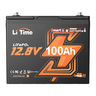 overview of litime 12v 100ah group 24 bluetooth & self-heating lifepo4 lithium battery