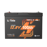  litime 12v 100ah group 27 lifepo4 lithium bluetooth battery