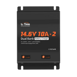 litime 10a dual bank battery charger for 12v batteries