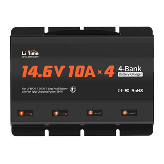 litime 12V 10A 4-bank battery charger