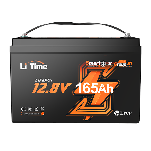 litime 12v 165ah group 31 lithium bluetooth battery