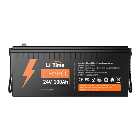 Li Time 24V 100Ah LiFePO4 deep cycle battery 