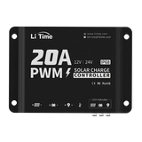litime 20a pwm charge controller w/ bluetooth
