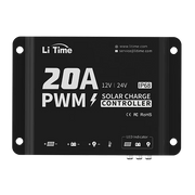 litime 20a pwm charge controller w/ bluetooth