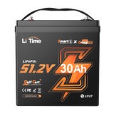 Li Time 51.2V 30Ah gc2 LiFePO4 smart Bluetooth battery designed for golf carts