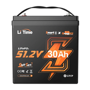 Li Time 51.2V 30Ah gc2 LiFePO4 smart Bluetooth battery designed for golf carts