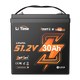 Li Time 51.2V 30Ah gc2 LiFePO4 smart Bluetooth battery designed for golf carts