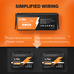 LiTime 200Ah Plus LiFePO4 battery with simplified wiring, lower internal resistance, and a compact design for convenience