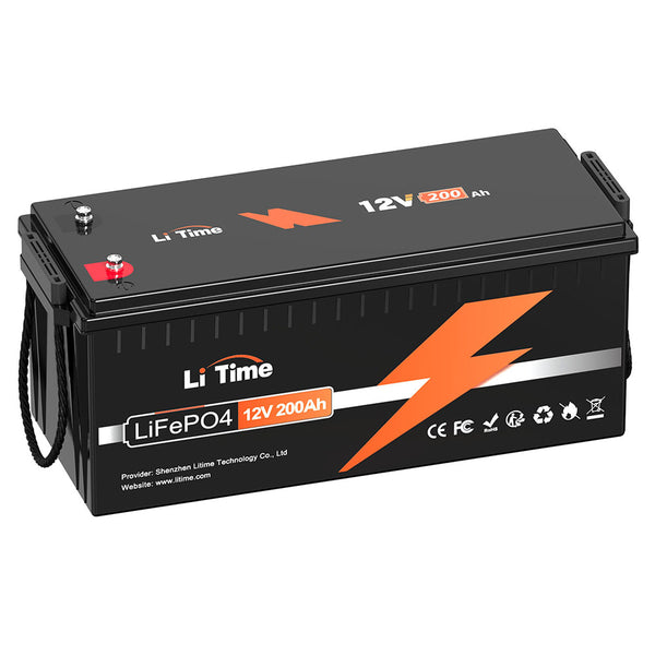 Li Time 12V200Ah LiFePO4 バッテリー 200Ah Lithium Battery: LiTime 12V LiFePO4 Deep Cycle Power