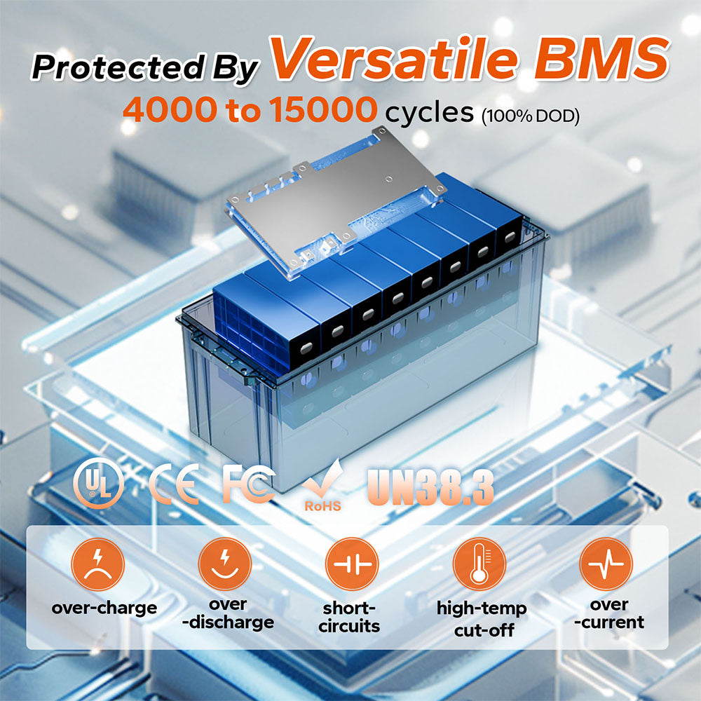 BMS protection information of litime lifepo4 battery 12v 200ah 