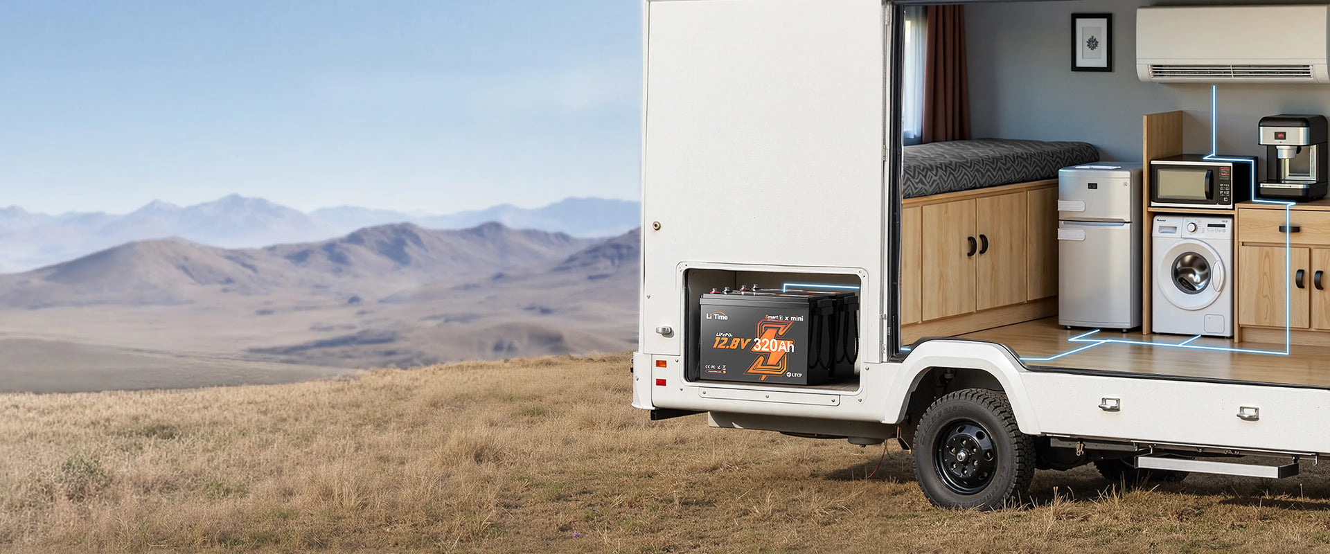 banner of litime arrival-litime 12v 320ah mini bluetooth lithium battery for rv and camping
