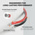 high-quality material of litime 4 gauge battery cable: oxygen-free copper, pvc insulation, tinned copper terminal