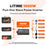  LiTime 1000W pure sine wave inverter provides clean power for laptops, refrigerators, kettles, and more with low interference