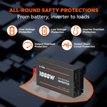 safety protections feature of litime pure sine inverter 1000W
