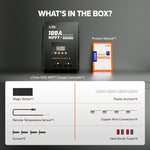 package information of litime 100a mppt solar charge controller: manual, screws,wire connectors and more