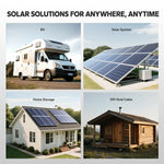 wide application of litime 100a mppt charge controllers: RV, solar system, home storage, off-grid