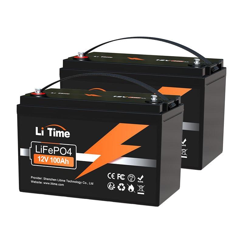 2 packs of litime 12 volt 100ah group 31 deep cycle battery
