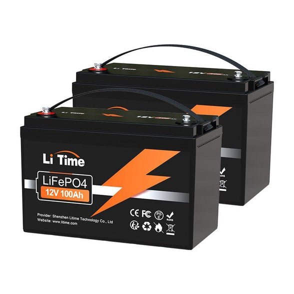 2 packs of litime 12 volt 100ah group 31 deep cycle battery