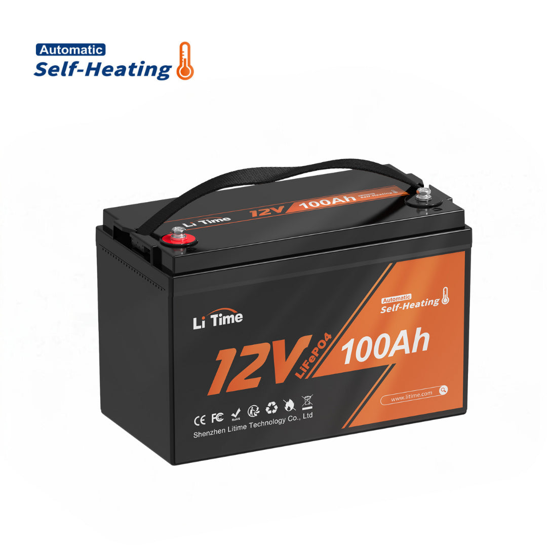 ✅Like New✅LiTime 12V 100Ah Self Heating LiFePO4 Lithium Battery