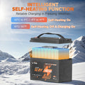 self heating function information of LiTime marine dual purpose battery