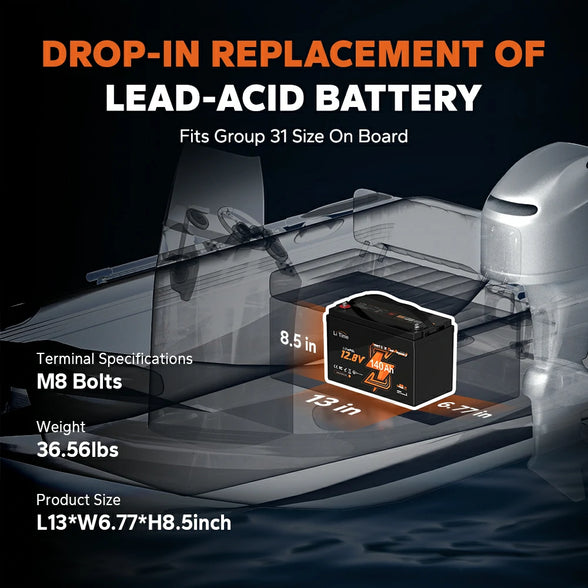 dimension and terminal specfications of litime marine dual purpose battery