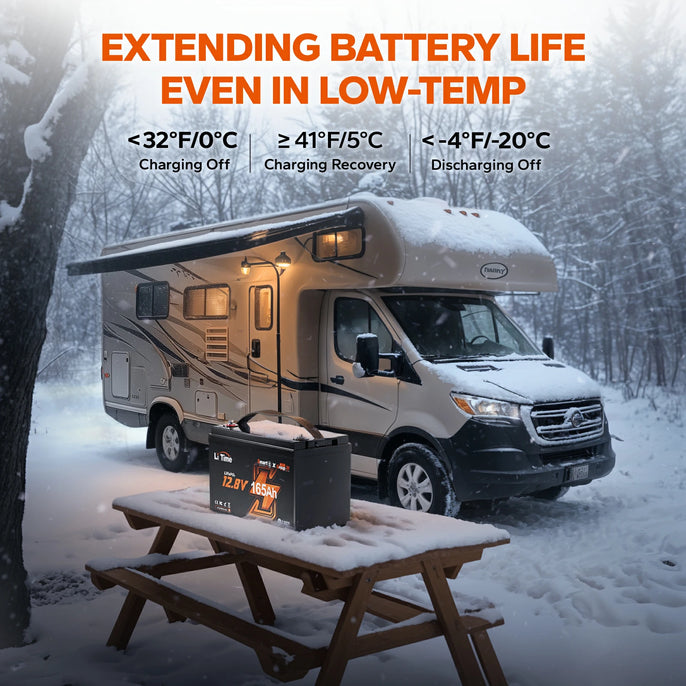 low-temp cut-off protection feature of litime 12v 165ah lithium battery