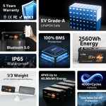 LiTime 12V 200Ah deep cycle lithium  battery with EV-grade A Cells, Bluetooth, IP65 water proof