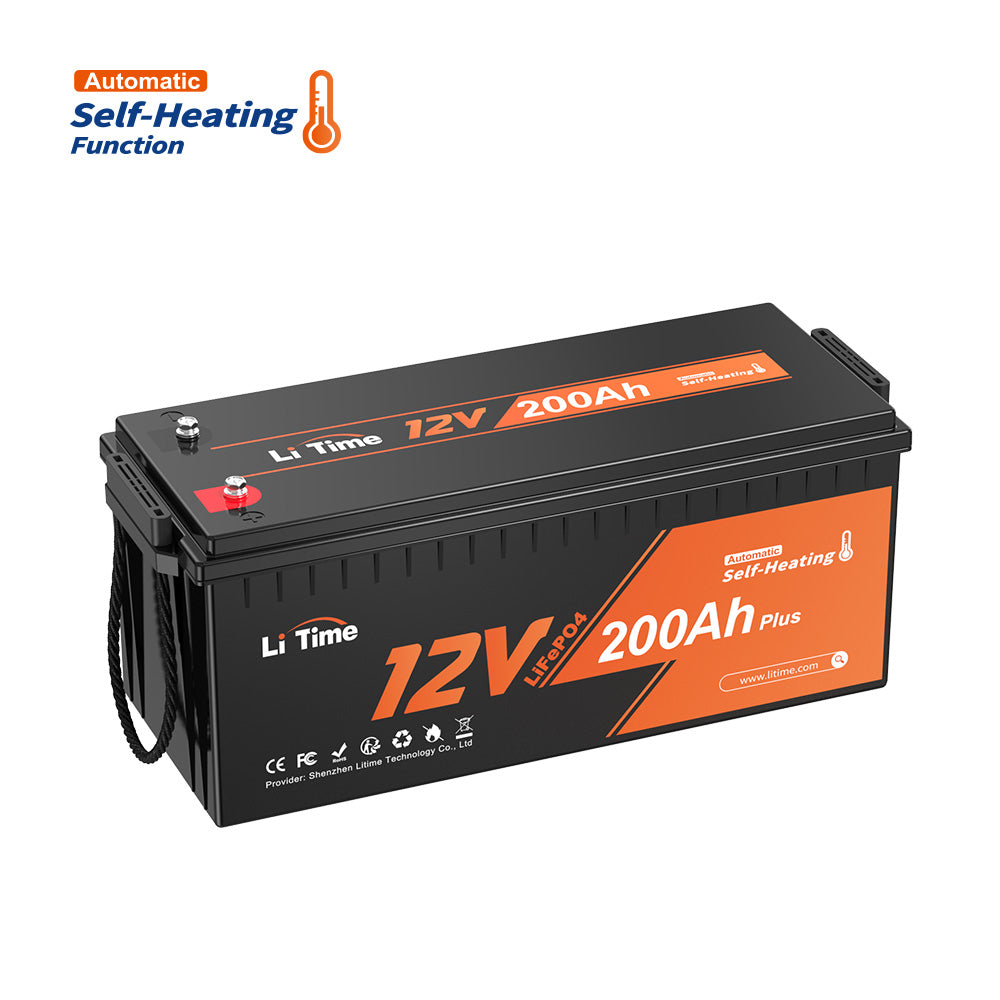 12v 200ah self heating lithium battery