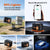 LiTime 12V 200Ah trolling motor battery (Xtra Mini LiFePO4) showing Group 31+ footprint, 200A BMS, IP65 and low-temp cut-off protection.