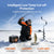 LiTime 12V 200Ah mini LiFePO4 battery with low-temp protection for winter marine trips and ice fishing.