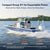 LiTime 12V 200Ah Xtra Mini LiFePO4 lithium battery (Group 31+) on a boat—expandable marine power up to 4P4S.