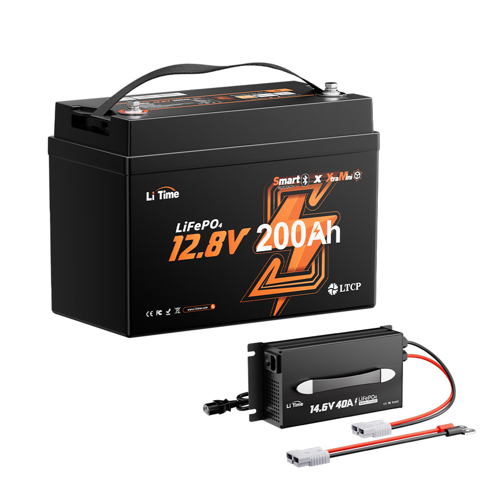 LiTime 12V 200Ah Xtra Mini Group 31 Bluetooth Lithium Battery for RV &