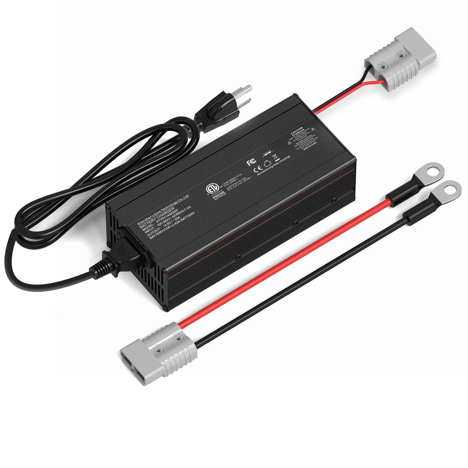 LiTime  12V (14.6V) 20A LiFePO4 Charger – For 12V LiFePO4 Batteries