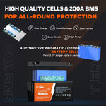 LiTime 12V 230Ah Plus LiFePO4 Battery, Built-in 200A BMS, Max 2944Wh Energy - LiTime