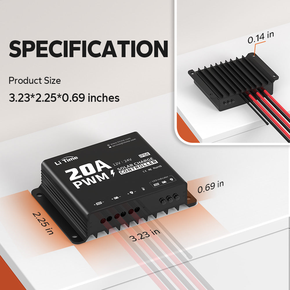 litime pwm solar charge controller
